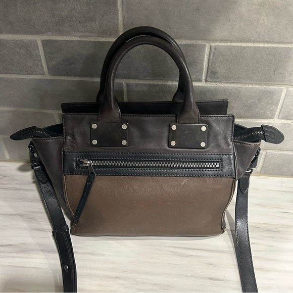 Rag & Bone Realm Two-Tone Leather Satchel Crossbody - Picture 4 of 12